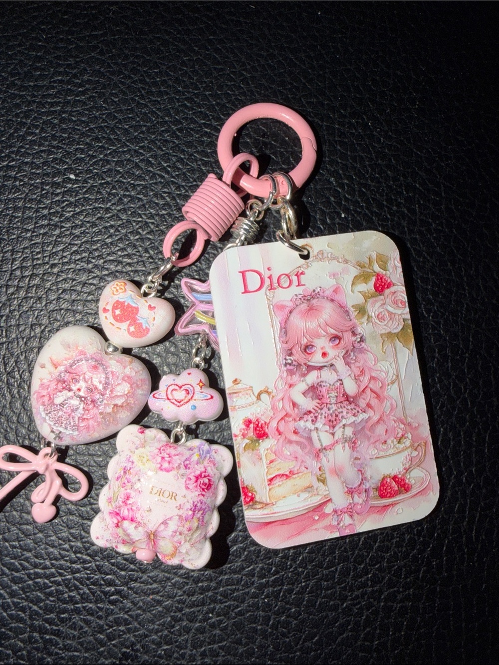 skullpanda (DIOR DESIGNER)  bagcharm, keychain, phone charm